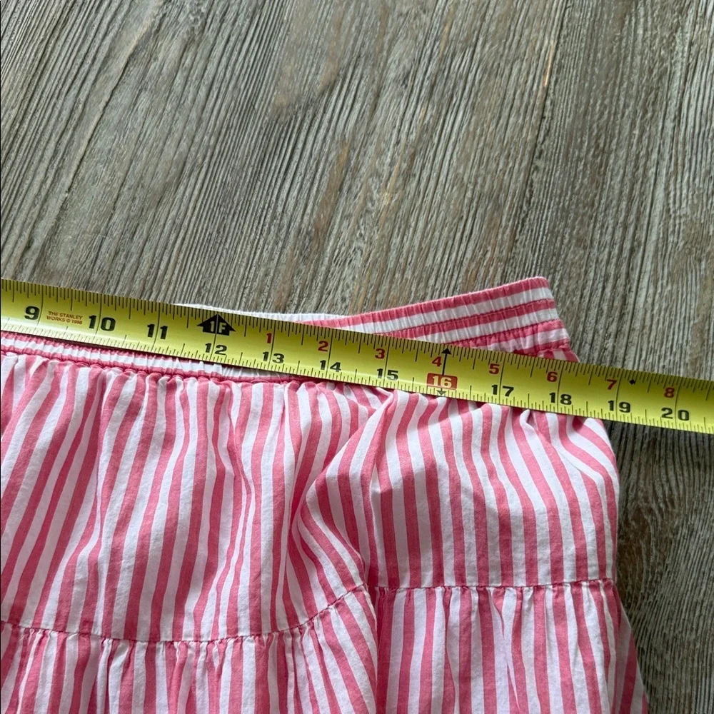 Michael Kors Pink Striped Tiered Lined Women's Skirt XL